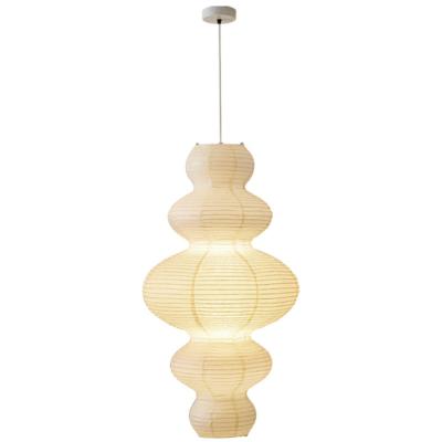 China Modern Japanese Rice Paper Indoor Hanging Light with High Color Rendering Index Ra 80 and Lamp Luminous Efficiency lm/w 15 for sale