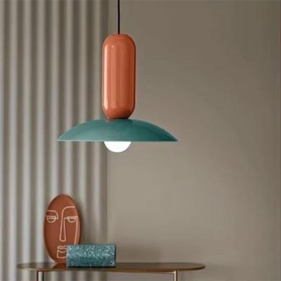 China 3kg Other Control Mode Nordic Modern Simple Restaurant Bedside Pendant Lamp Personality Color Study Bar Art for sale