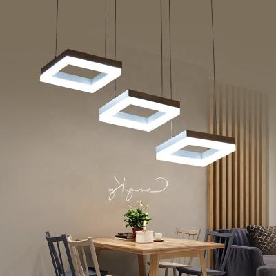 China Hotel Restaurant Home Lobby Lighting Modern LED Ceiling Chandelier with Switch Control and Black Finish in 3 in 1 Design for sale