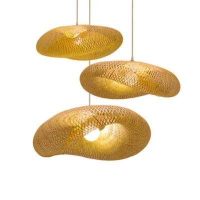 Κίνα Traditional Design Rattan Pendant Light Handmade Wooden Chandeliers Without Bulb Woven Lamp 20000 Hours Lifespan προς πώληση