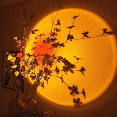 China 30000 Hour Lifetime Modern Sunset Table Lamp for Bedroom LED RGB Floor Light Night Projector for sale