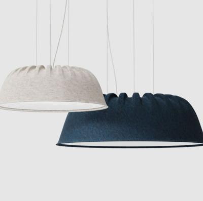 China 90 IP20 AC010353 11 Unique Blends Large Felt Acoustic Lamp Sound Absorbing LED Pendant Lights for Offices Restaurants for sale