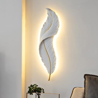 China Hotel Villa Project Decorative Resin Wall Lights Indoor LED Lamps Modern Design 220v Bulb Base other Lifespan hours 30000 for sale