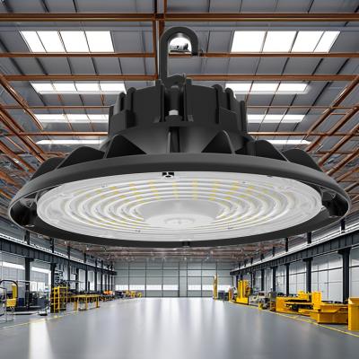 China IP65 Round Pendant Highbay Fixture Industrial UFO Led High Bay Light 100W 150W 200w for Warehouse Workshop Dlc Sensor for sale