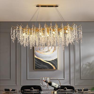 China Upgrade Your Restaurant with Luxury LED Tassel Chandelier Featuring E14 Bulb Base and 90 Ra Color Rendering Index for sale