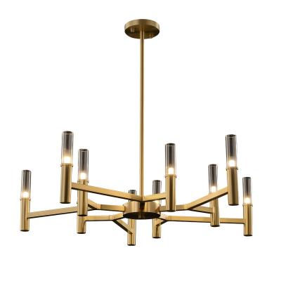 China Solid Brass Zhongshan Custom Postmodern Chandelier Light 60 CM Product Dimension and Long Lifespan hours 50000 for sale