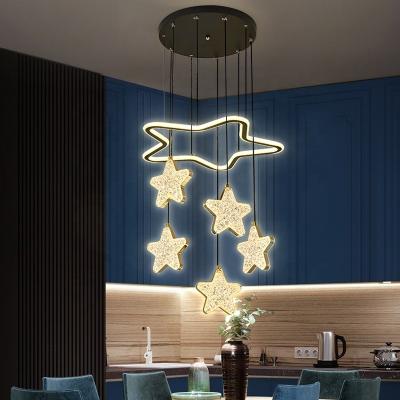 China Acrylic Lights Postmodern Luxury LED Chandelier for Home Indoor Lighting 4545 CM Product Dimension Modern Hanging Light for sale