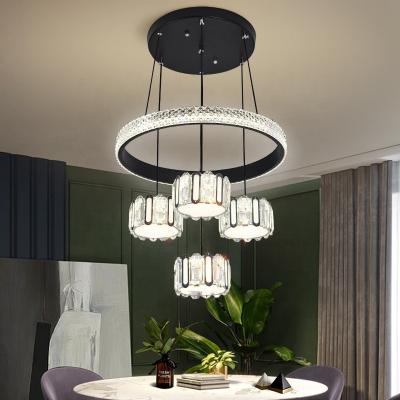 China LED Chandelier Modern Pendant Lights for Home Living Room Dining Table Lighting Crystal Ceiling Luxury Hanging Lights for sale