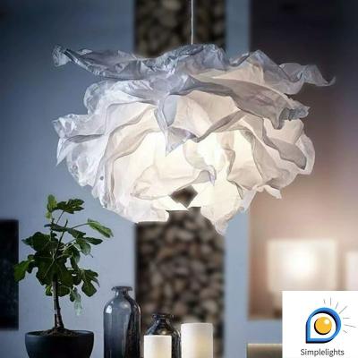 China Lámpara de techo de papel de nube simple y moderna para el salón cama hotel boda centro comercial decoración de la tienda base de la bombilla E27 IP20 en venta