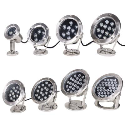 China IP68 Swimming LED Underwater Lights Durable Stainless Steel Material with 50000 Hours Lifespan and Multifunctional Design for sale