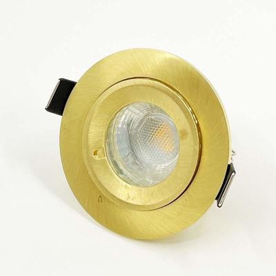 China 120 Degree Beam Angle Aluminum Alloy Waterproof Led Downlights for Toilet Sauna Bathroom Ip65 Cob Recessed Gold Downlight for sale