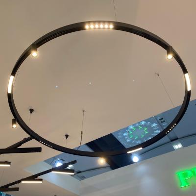 China Magnetic Surface Suspended Rail Led Track Grille Light for 90 Ra Color Rendering Index Shop Lamp for sale