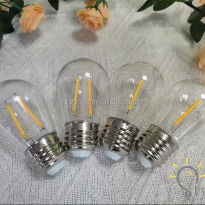 China 1W 2W E27 E26 S14 Led Filament Bulb Replaceable for String Lights -25 65 Working Temperature °C 80 Color Rendering Index for sale