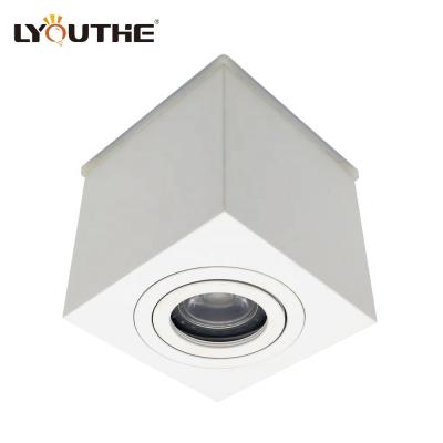 Cina Touch On/Off Switch Bathroom Rectangular GU10 MR16 Adjustable Aluminum IP65 Waterproof Surface Mounted Downlights in vendita