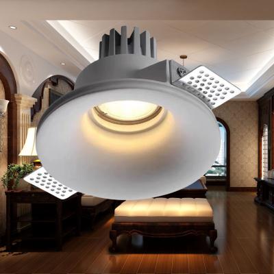 China Modern Design 50000 Hours Service Time 8W 10W 15W Ceiling Recessed Plaster Lamp Downlights Adjustable LED and Gu Gypsum Light for sale