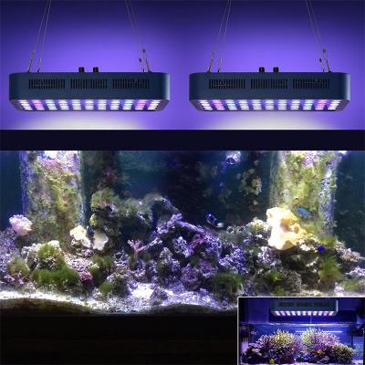 China Sustainable Stocked Colorful Light 165W Dimmable Switch Control Led Aquarium Lamps Full Spectrum Panel Light For Coral Reef for sale