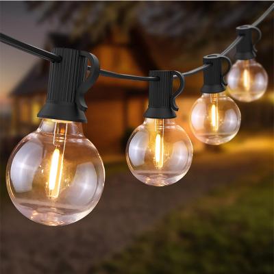 China IP Rating ip20 G40 Outdoor String Light LED 25Ft 50ft / Bulb E12 Base Waterproof Globe Hanging for Backyard Bistro Party Decor for sale