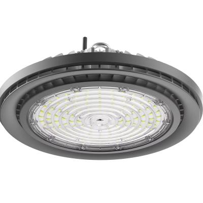 Cina Symmetric Circular Spot Light Distribution Curve Warehouse UFO Led High Bay Light 50W 100W 150W 200W with 2 Sets Radiator in vendita