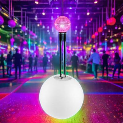 中国 Night Bar Decoration Plastic PC Outdoor RGB Kinetic Lighting Christmas Hanging Ball Stage Light IP65/68 LED Lift White Green Red DMX Controlled 販売のため