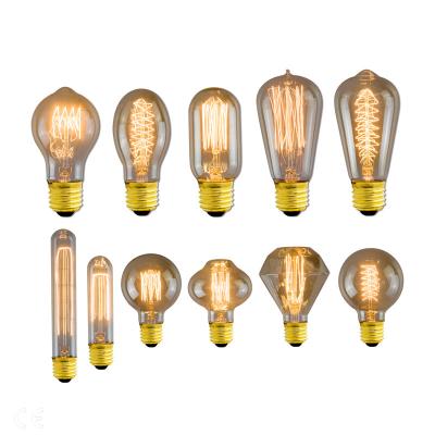 Chine AC 220V ± 10% Edison Bulb E27 40W Retro Lamp ST64 T10 T45 T185 A19 G80 G95 G125 Ampoule Vintage Filament Home Decoration à vendre