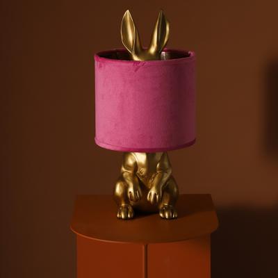 China Soft Warm White 2700K Modern Rabbit Animal Shape Night Light for Bedroom Hotel Bedside Lamp Shade for sale