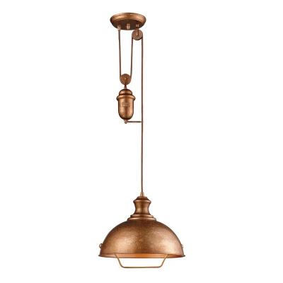 Cina Support Dimmer NO Simple Hanging Ceiling Brown Light Single Dome Pendant for Kitchen Dining Room Shop Bar Counter Design in vendita