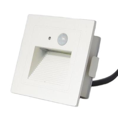 China IP20 Outdoor Warm White Motion Sensor Recessed Stair Light Staircase Step Wall Lights 0.36kg Product Weighted for Market for sale