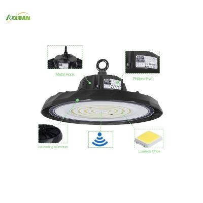 China High Lumen Led Chip Smd Black Smart Motion Sensor Dimmable 100w 150w 200w 240w Industrial Ufo High Bay Light for Warehouse for sale