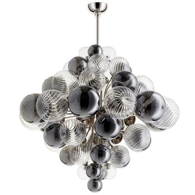 China Nordic Glass Bubble Chandelier with Smoked and Glass Best restaurant lighting design for sale