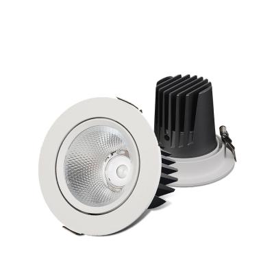 中国 2- White 24v Knx Ik10 Covers 78mm Plastic Switch Cct Dimmable Ip44 Led Recessed Ceiling-lamp Roundhoneycomb Downlight 販売のため