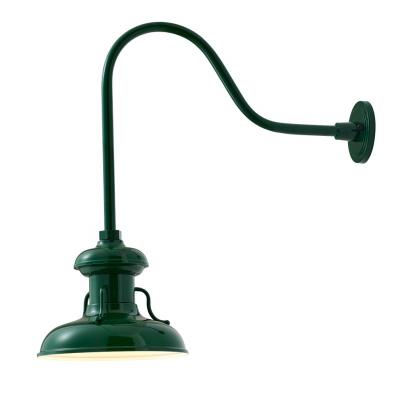 China High Industrial Green RLM Armed Light American Style Large Retro Wall Sconce Outdoor Gooseneck Lighting Waterproof ETL for sale