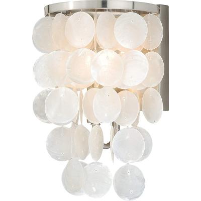 China AC 85-265V Input Voltage Capiz Wall Sconce Lighting for Modern Interior Design and Long Lifespan for sale