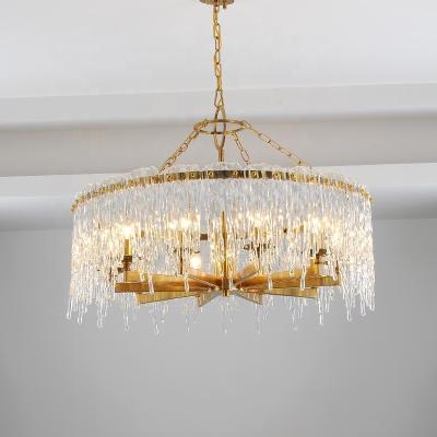 China Contemporary Bedroom Ceiling Lighting with Luxury Crystal Pendant Lights and Support Dimmer Design for sale