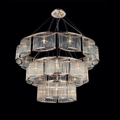 China 4100K Neutral White Color Temperature Modern Pendant Crystal Lamp for Restaurant Chandelier for sale