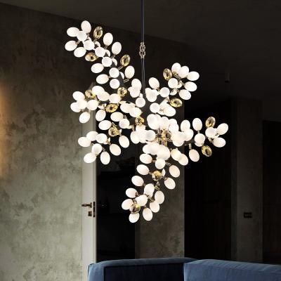 China Chinese Gold Large Commercial Modern Designer Chandelier With High Ceilings And 3- For Hotel Lobby Staircase Villa Hall for sale