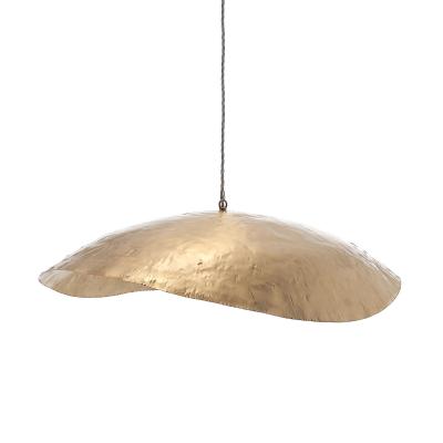 China Lotus Leaf Gold Brass Copper Chandelier for Bedroom Kitchen Hotel 15 Lights Working Time 30000 Hours Support Dimmer No for sale