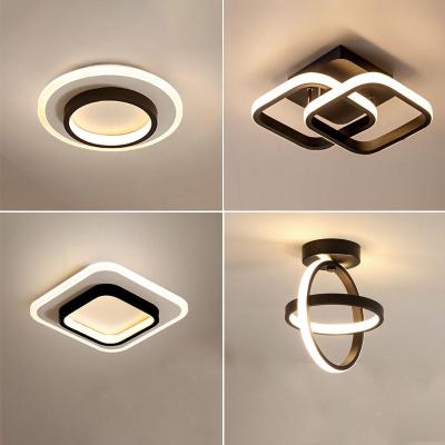 중국 Square Modern Ceil Lights Fixtures Hallway Corridor Aisle Small Led Ceiling Lamp Metal Home Hotel Living Room Decoration Acrylic 판매용