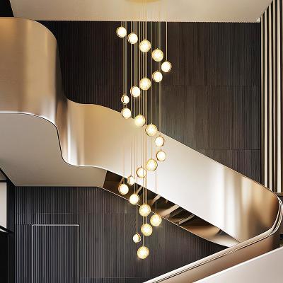 중국 Modern Fringed Luxury Iron Chain Designer Chandelier Italy for Decor Indoor Luminous LED Light Customizable Lamp OEM staircase 판매용
