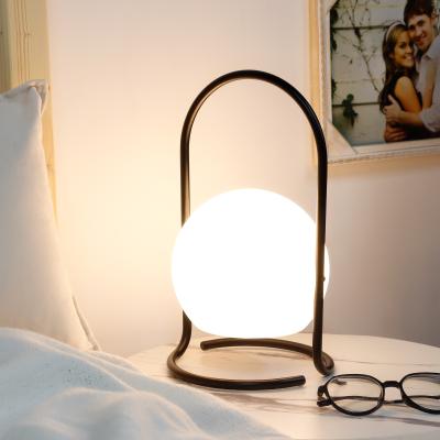 China 16.5*16.5*29cm Product Dimension Dimmable Rechargeable Cordless Pendant Light and Portable Wireless Spherical LED Desk Lamp for sale