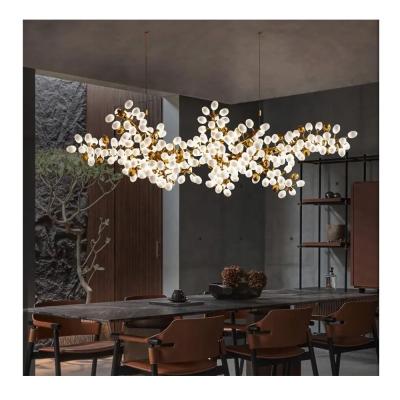 China Custom Art Glass Ball Branch Chandelier Lamps for Living Dining Room Villa led Lighting Pendant Light Hotel Project Chandeliers for sale