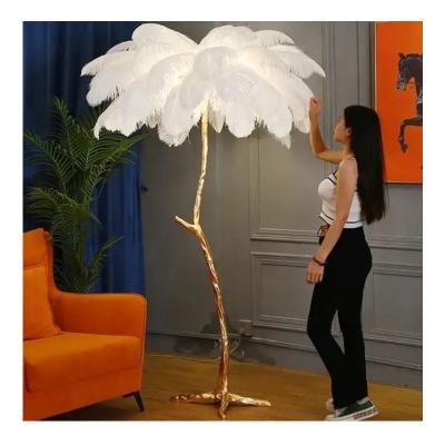 Китай 80 Large LED Floor Lamp for Living Room and Bedroom Soft Warm White 2700K Color Temperature SMD Chip French Ostrich Art продается