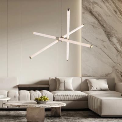 Китай Modern Led New Type Simple Tube Combination Hanging Lighting Room Office Commercial Chandelier продается