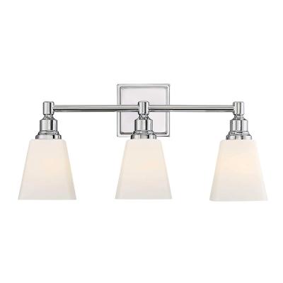 China Luz de pared Baño Led Espejo Hotel Iluminación interior Modernos luminarias Luces de vidrio lámpara de vanidad Hierro Blanco 1.5 en venta