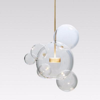 China Artistic Bubbles Glass Globe Pendant Light , Bolle Bathroom Ceiling Pendant Lights SMD LED Light Source for sale