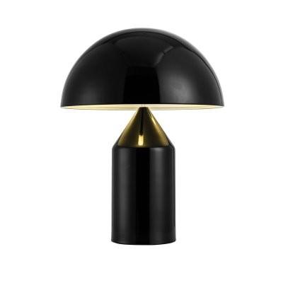 China Contemporary Nightstand Table Lamps Oluce Atollo Black Brass For Entryway for sale