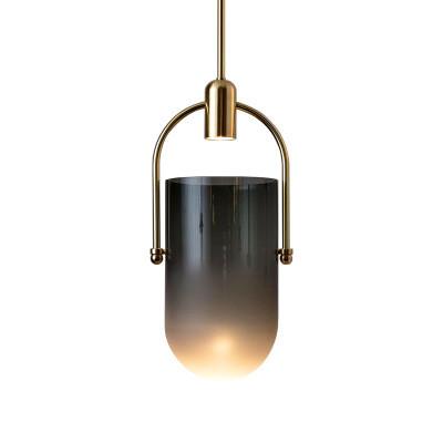 China Minimalism LED Kitchen Island Pendant Lighting , Smoke Glass Modern Pendant Chandelier Lighting for sale