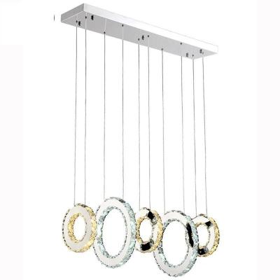 China Luces colgantes de cristal ajustables contemporáneas, L60 * W18 * H100cm en venta