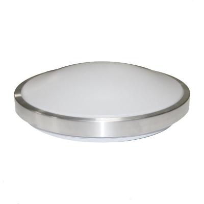 China Round Surface Mount Flush Mount Ceiling Light LED Source Silver Finish for sale