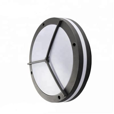 China Cast Aluminum Flush Mount Ceiling Light IK10 IP65 Bulkhead LED Oval Round Outdoor for sale