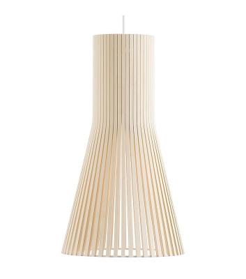 China Secto Secto Design Natural Wood Pendant Light Suspension Wire For Home for sale